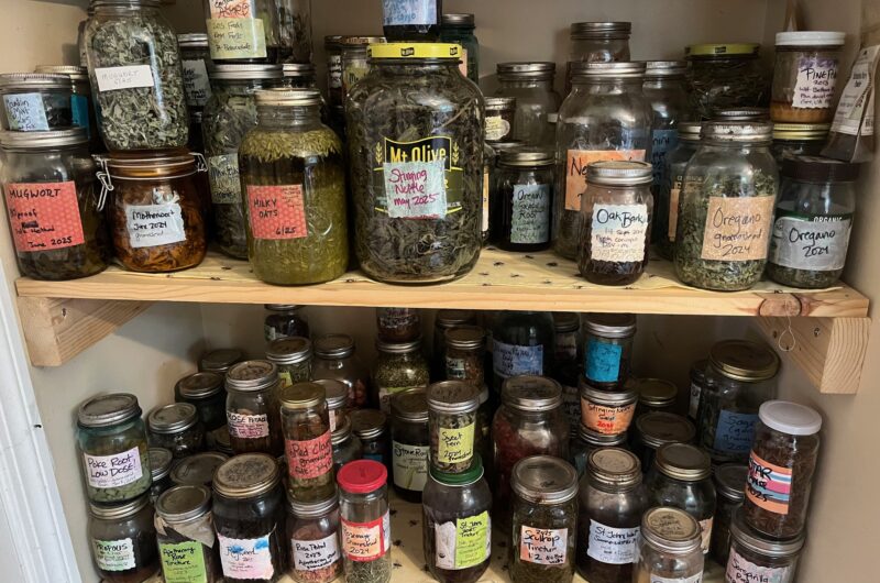 Apothecary shelves